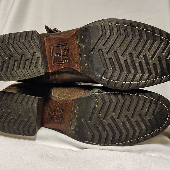 Frye Brown Leather Engineer Boots – Women’s Size 10 - Picture 7 of 8